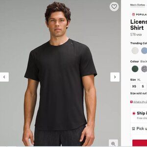 Lululemon License to Train Short-Sleeve Shirt